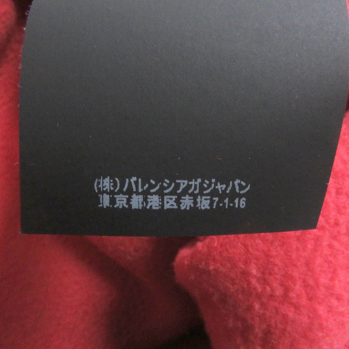 balenciaga Logo Print Oversized Hoodie Red M