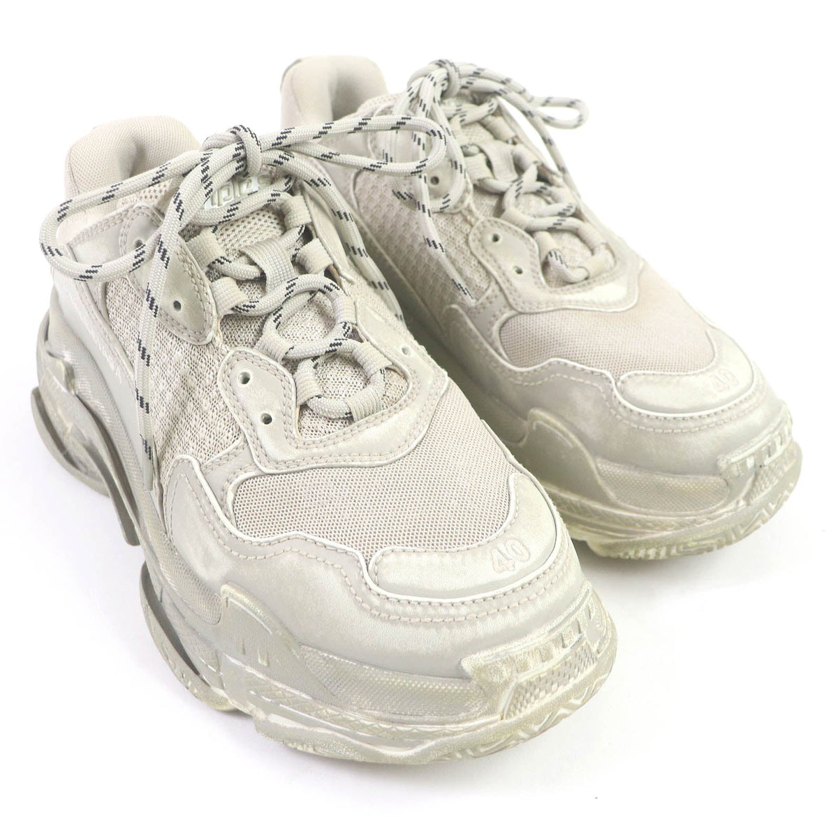 balenciaga Triple S Distressed Dad Shoes
