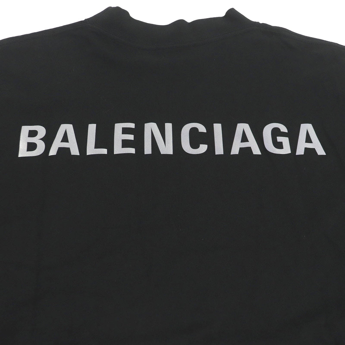 balenciaga Cotton Logo Print T-Shirt Black S
