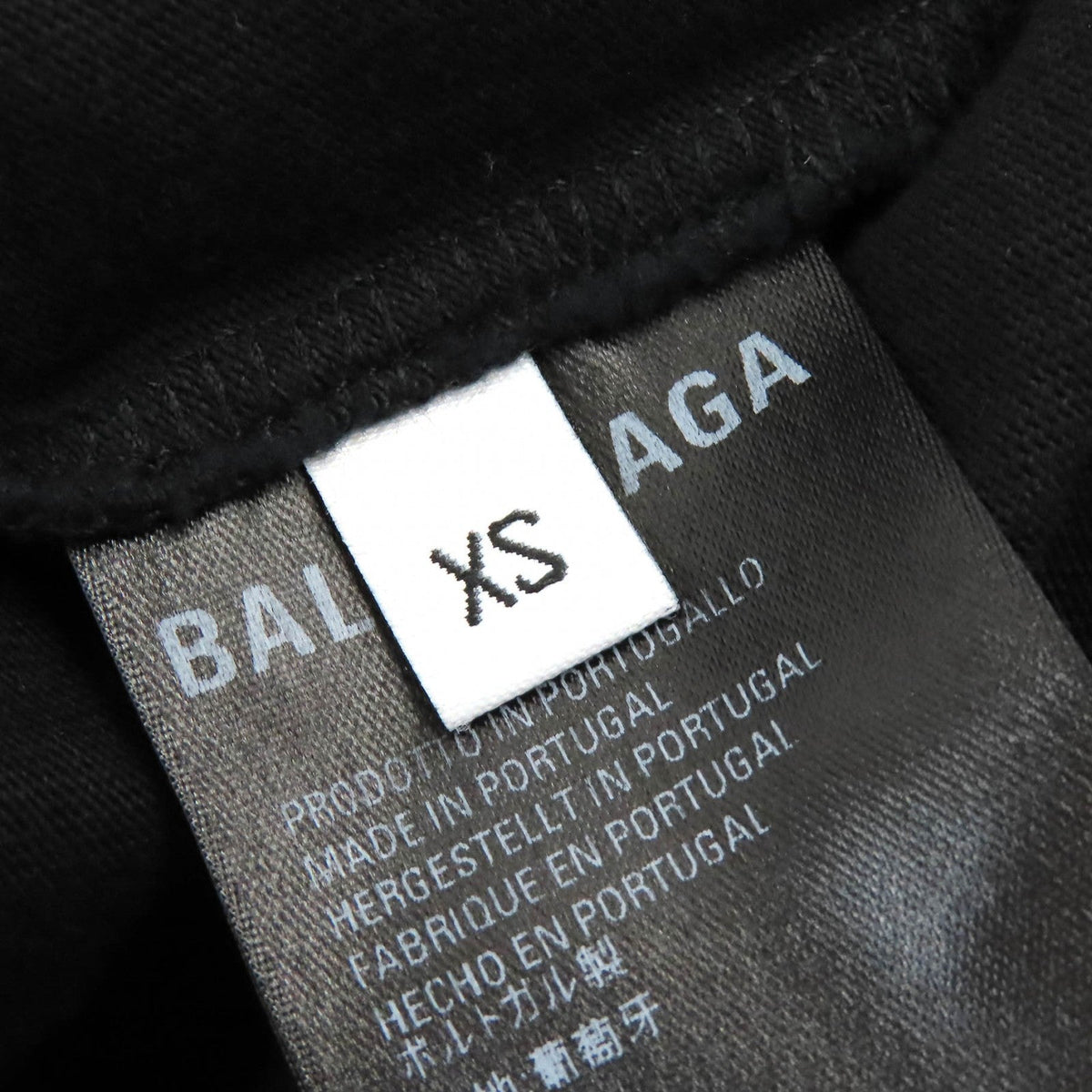 balenciaga Logo Print Oversized T-Shirt Black XS