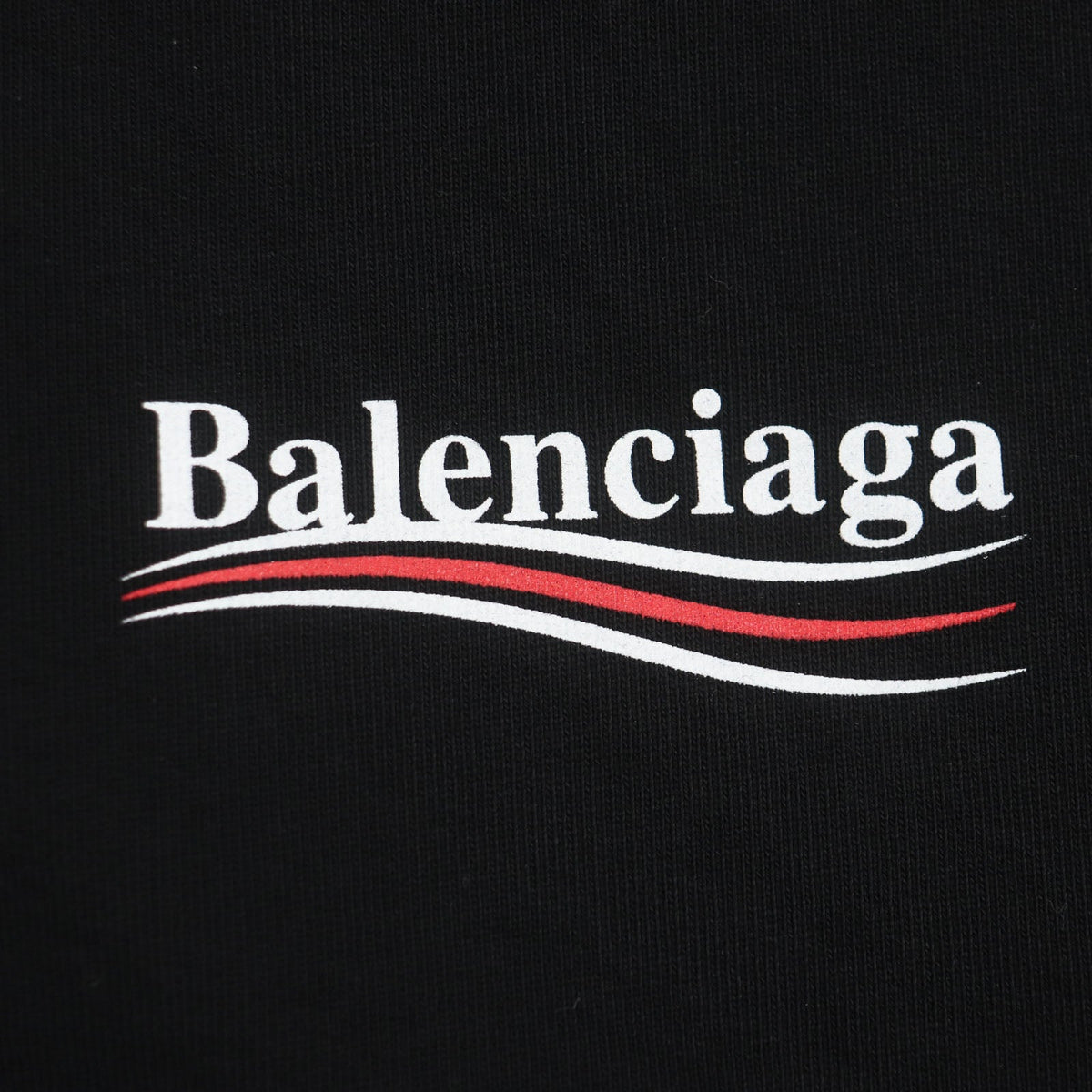 balenciaga Cotton Logo Print Pullover Hoodie