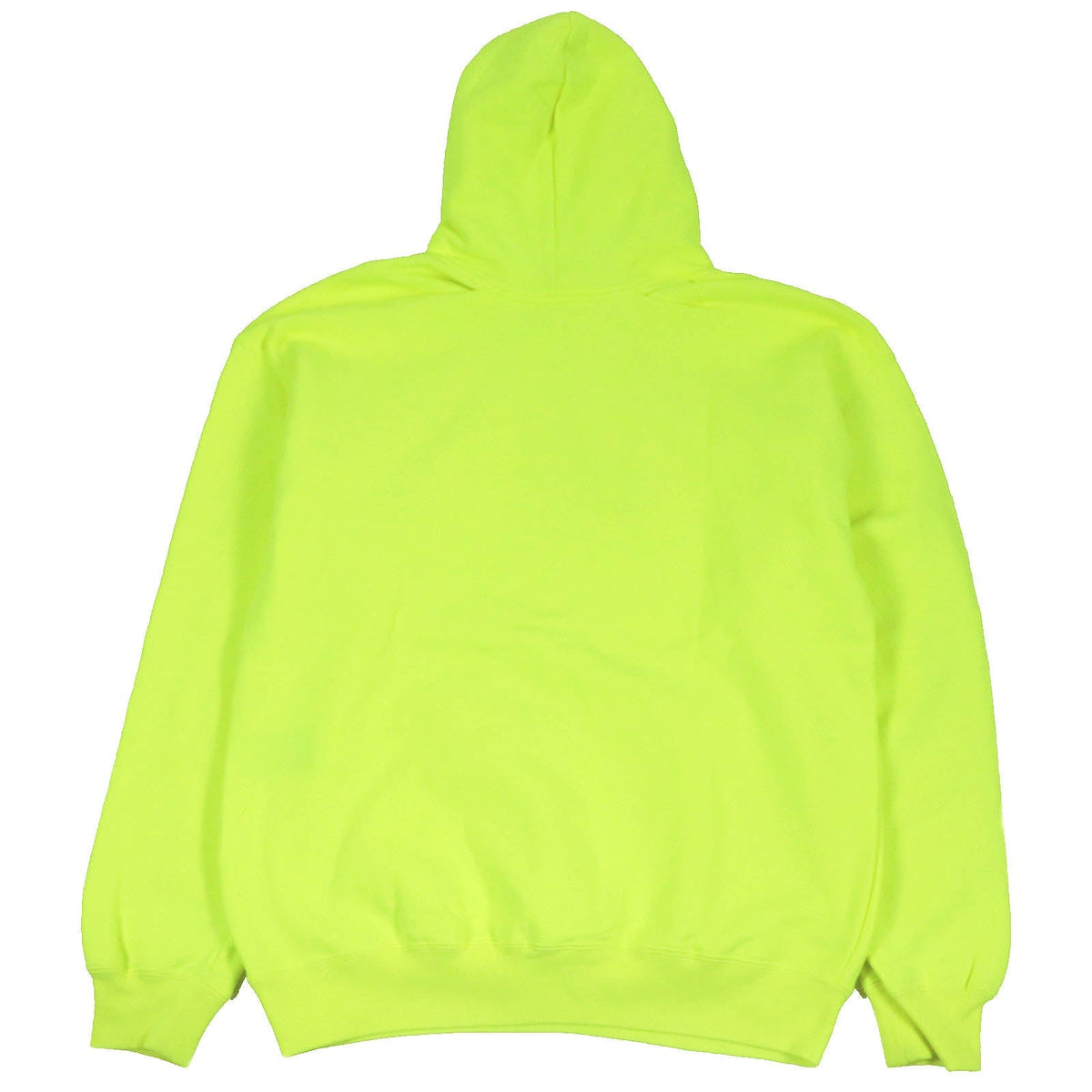 balenciaga BB Logo Oversized Hoodie Neon Yellow