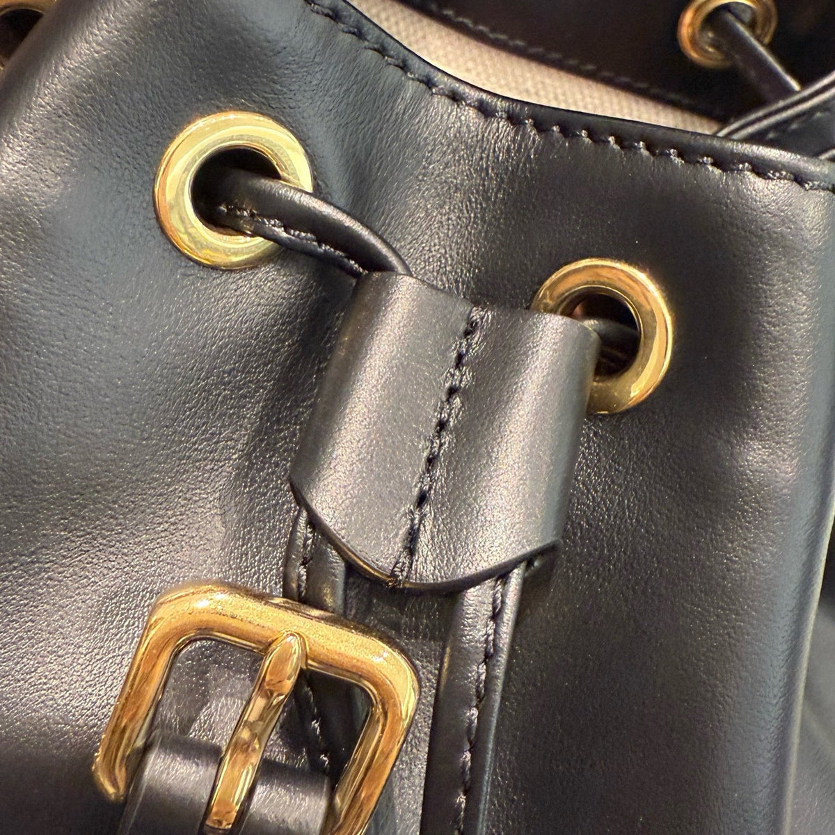 MIU M LEATHER BACKPACK