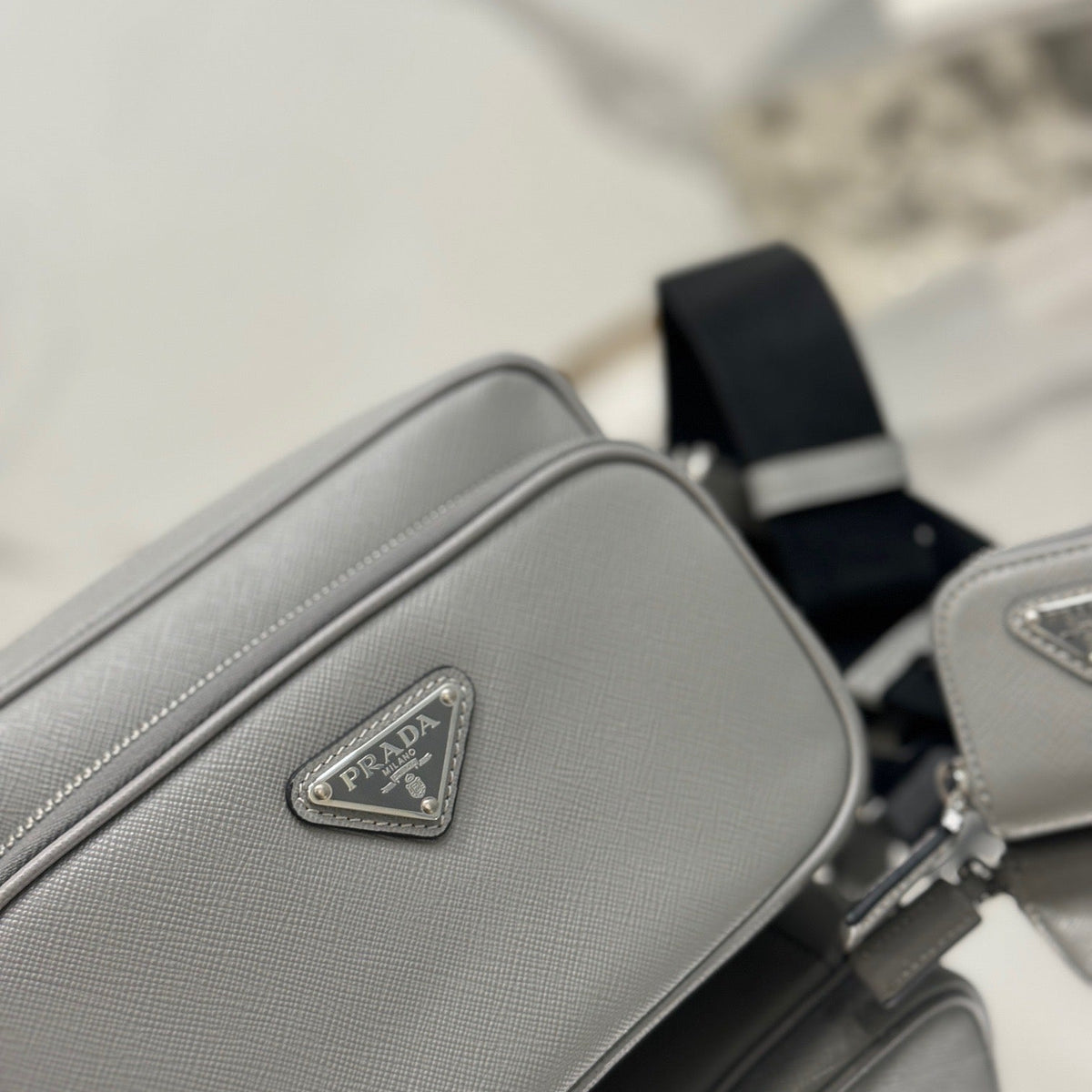 PD SAFFIANO LEATHER SHOULDER BAG