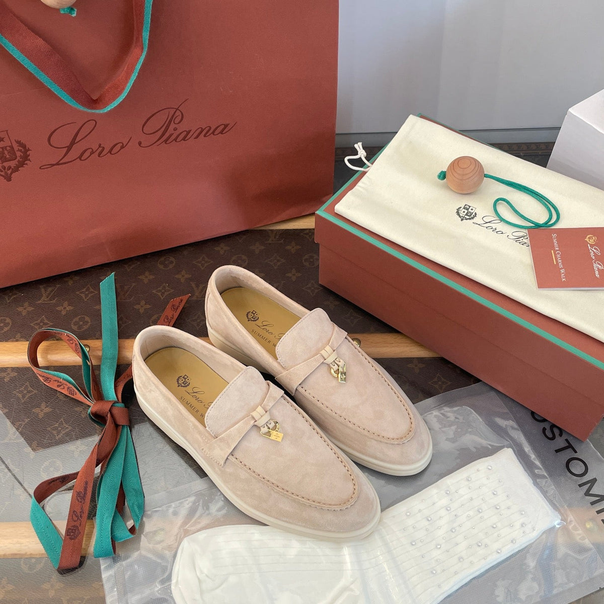 LORO P SUMMER CHARMS LOAFERS
