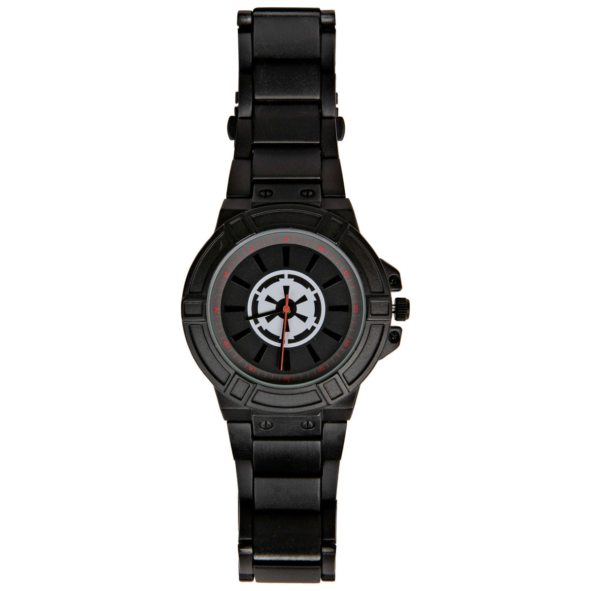 Star Wars Empire Symbol Watch Face with Black Metal Band