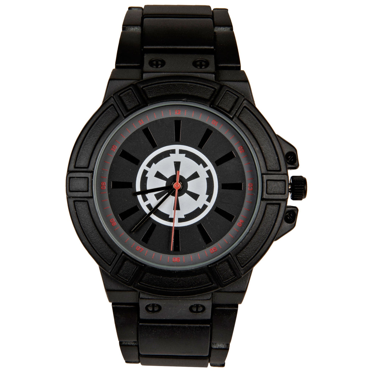 Star Wars Empire Symbol Watch Face with Black Metal Band