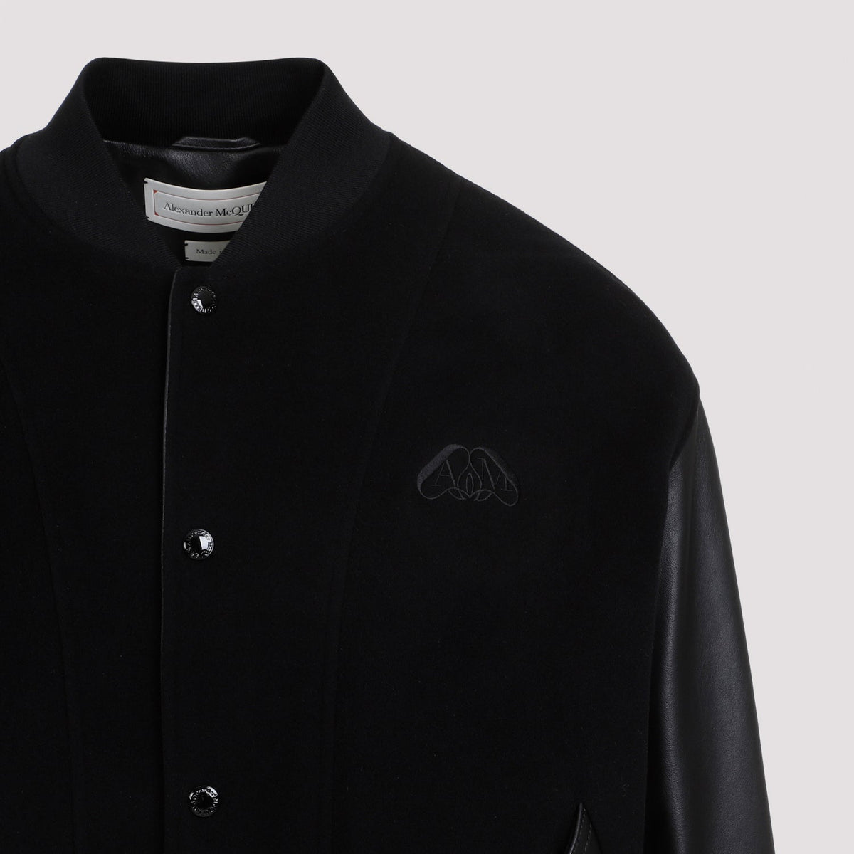 Alexander Mcqueen Calf Leather Jacket Men