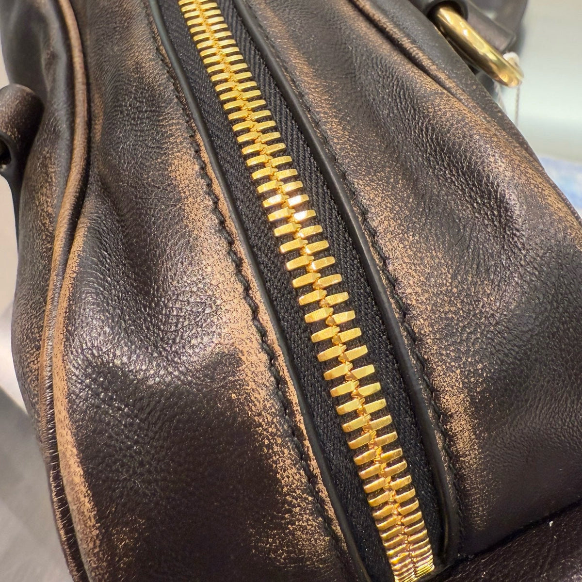 MIU M NAPPA LEATHER TOP HANDLE BAG