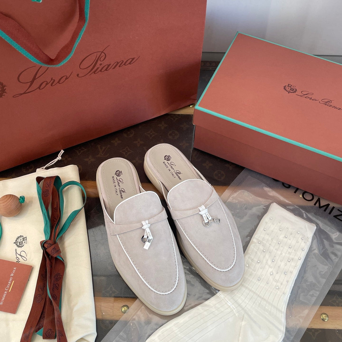 LORO P SUMMER CHARMS LOAFERS