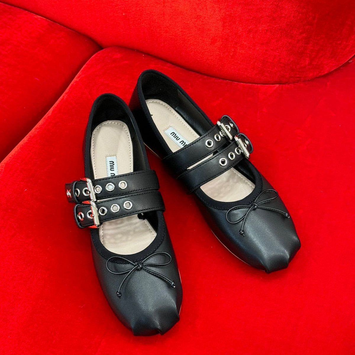 MIU M BALLERINA FLATS