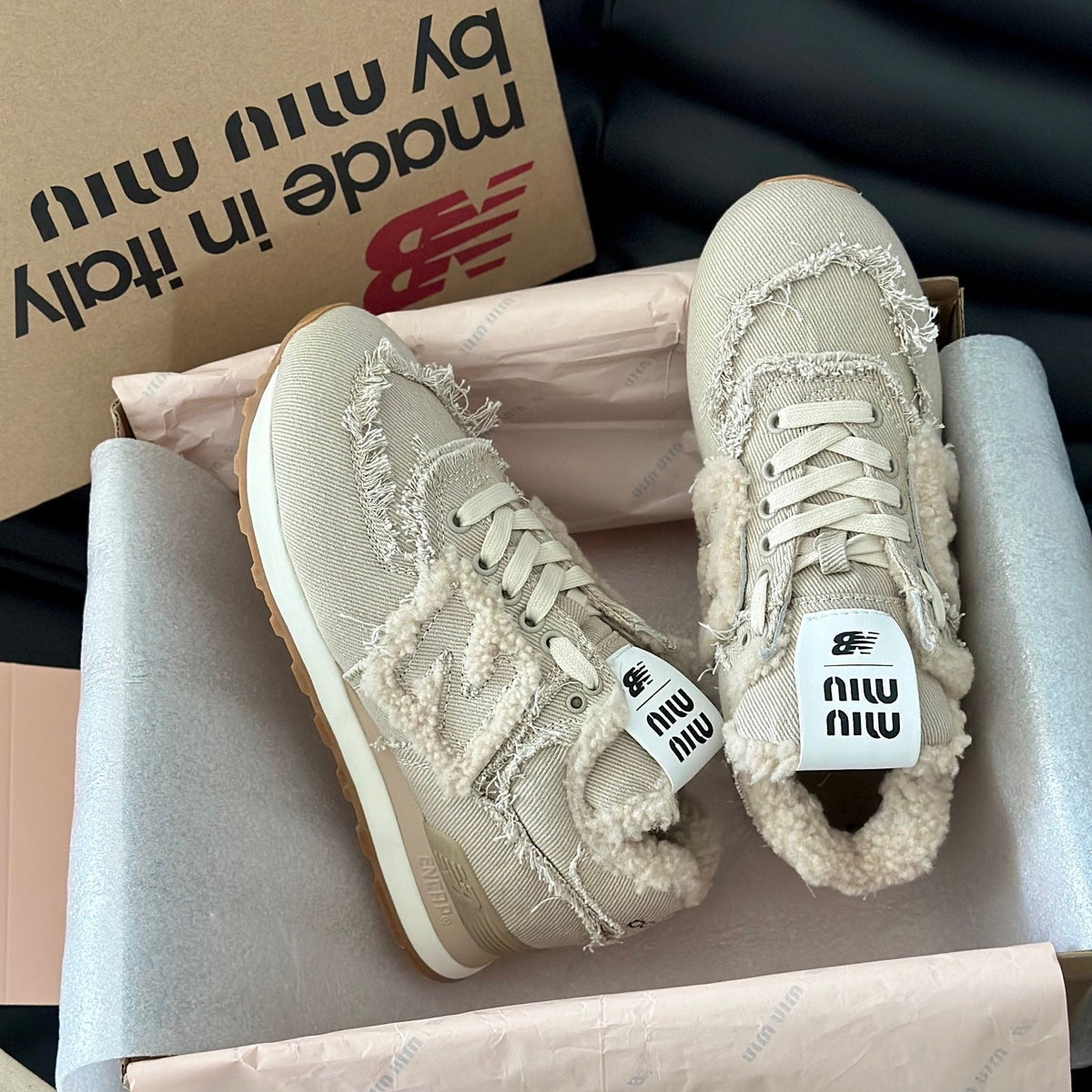 MIU M x NEW BALANCE TRAINERS