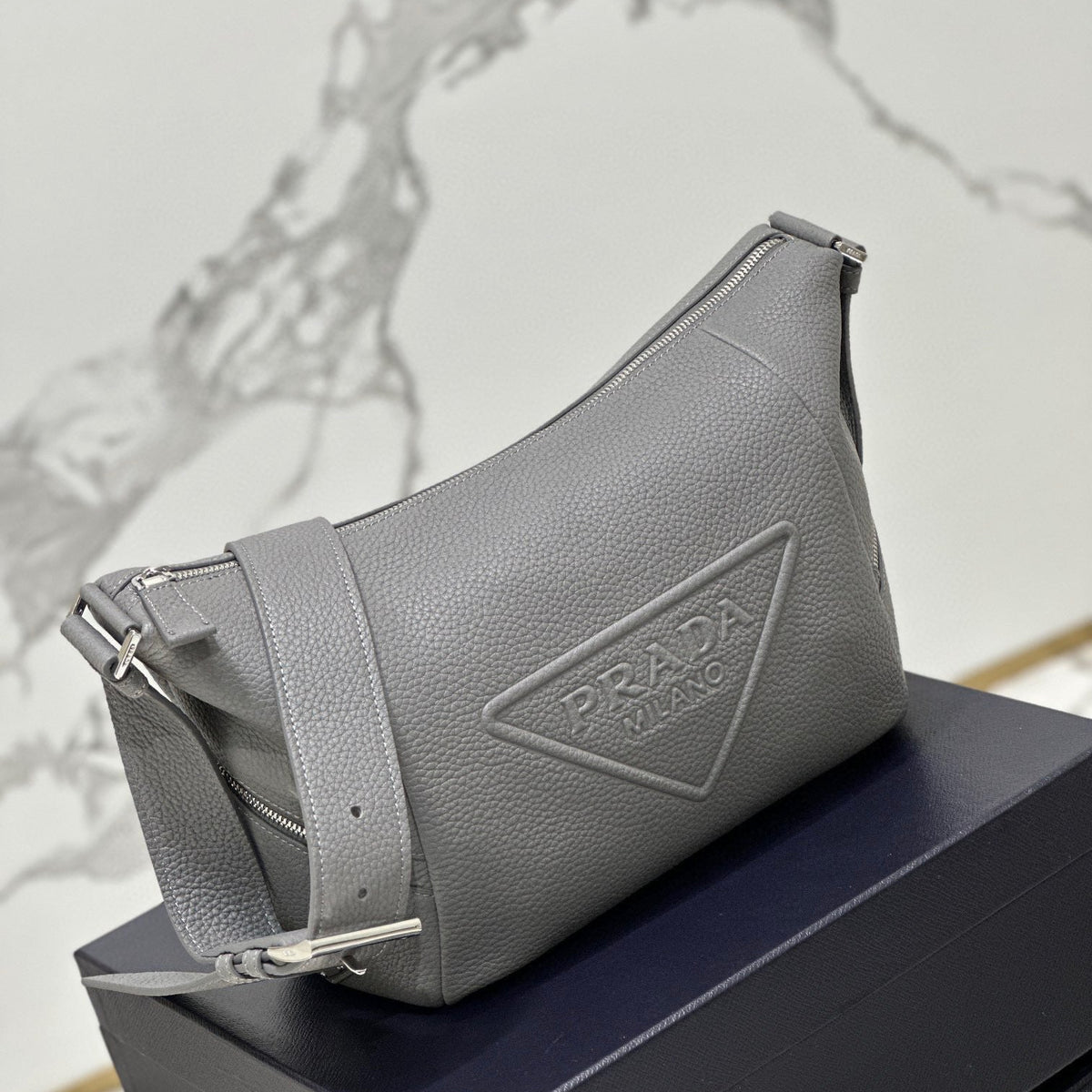 PD LEATHER BAG WITH SHOULDER STRAP