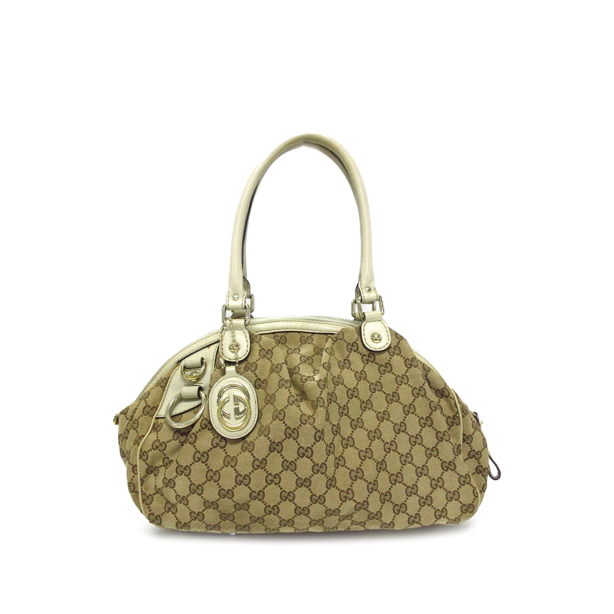GUCCI GG Canvas Sukey Satchel