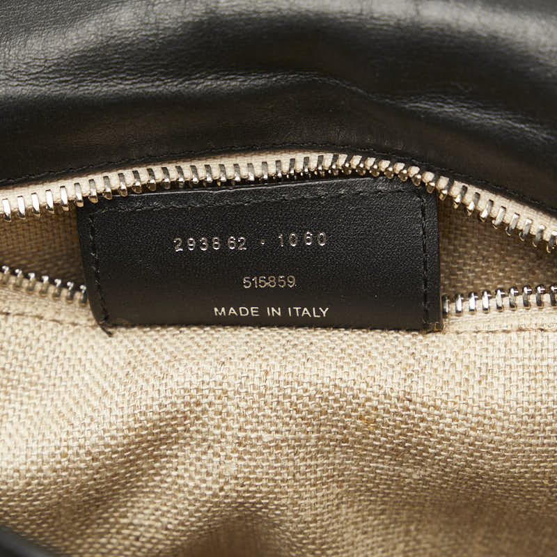 balenciaga Afternoon Leather Canvas Shoulder Bag