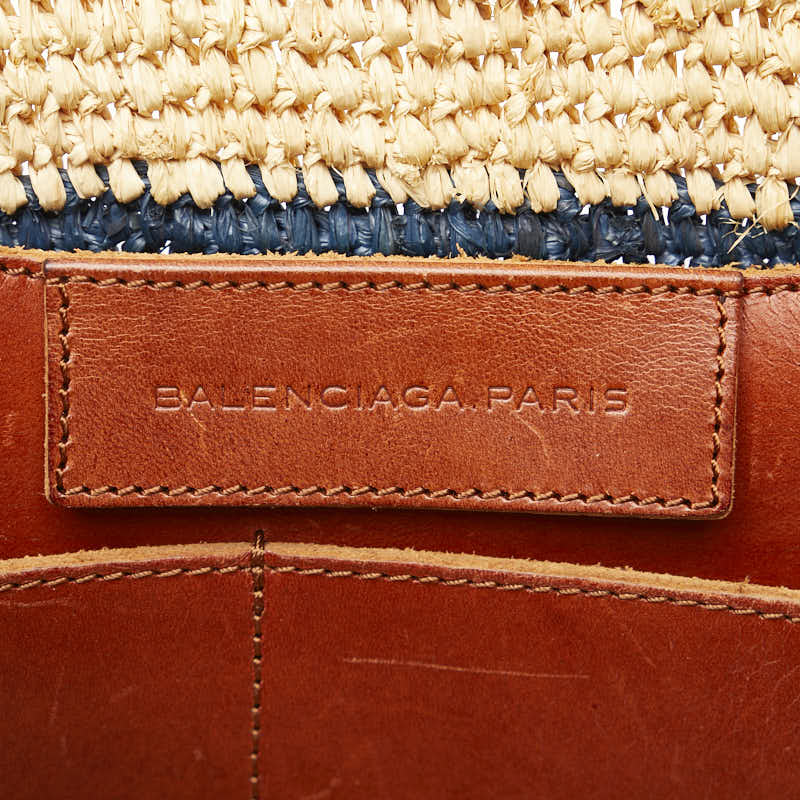 balenciaga Raffia Leather Small Handbag