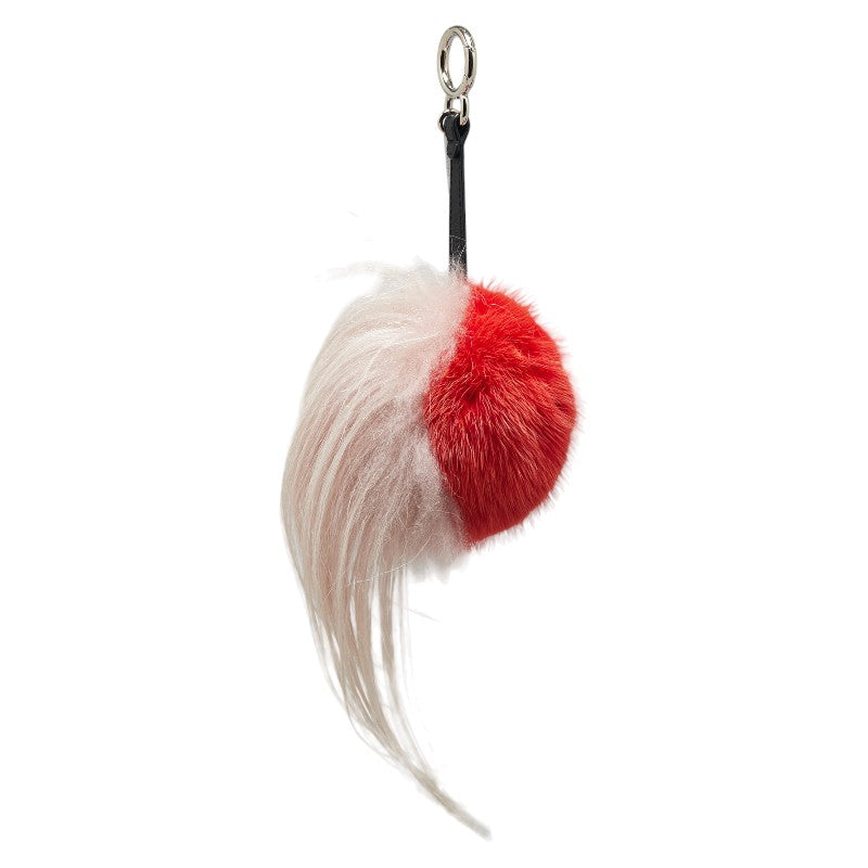 Top quality Fendi Monster Fur Leather Bag Charm Keychain