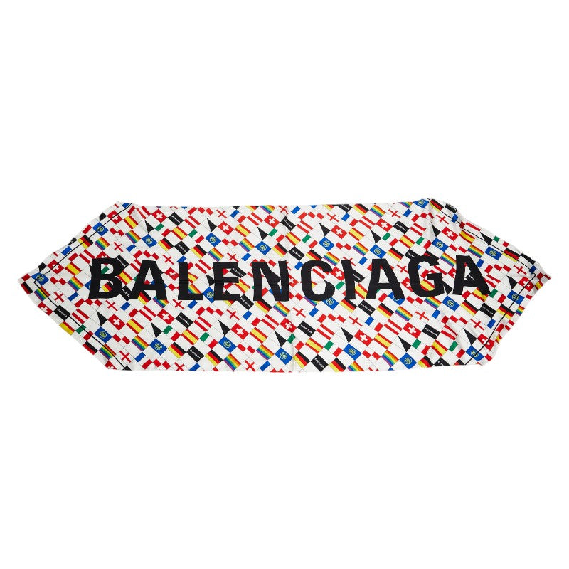 balenciaga Silk Logo Flag Scarf