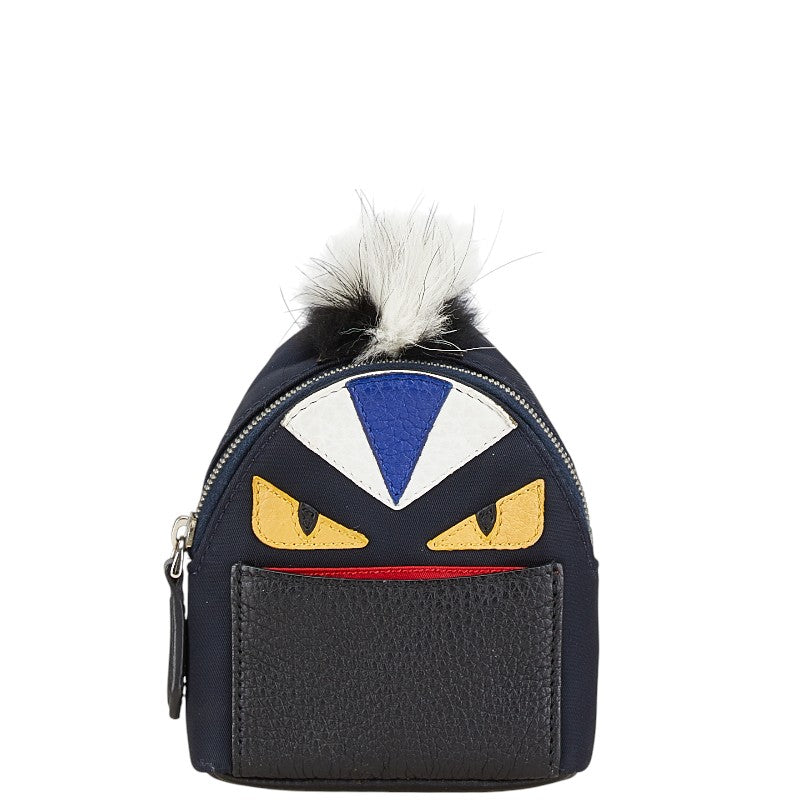Top quality Fendi Nylon Leather Bugs Keychain Bag Charm