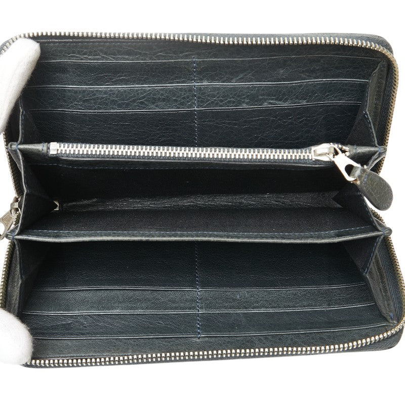 balenciaga Studded Leather Long Wallet