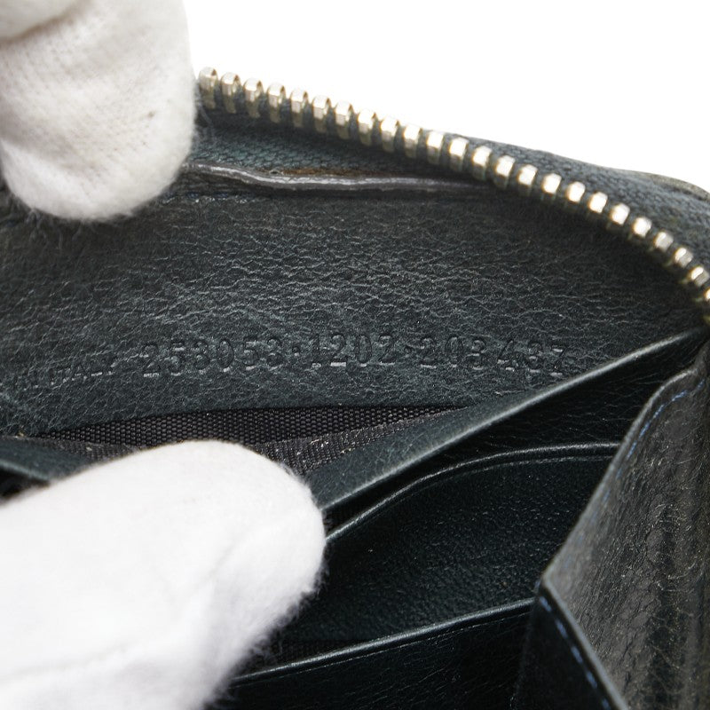 balenciaga Studded Leather Long Wallet