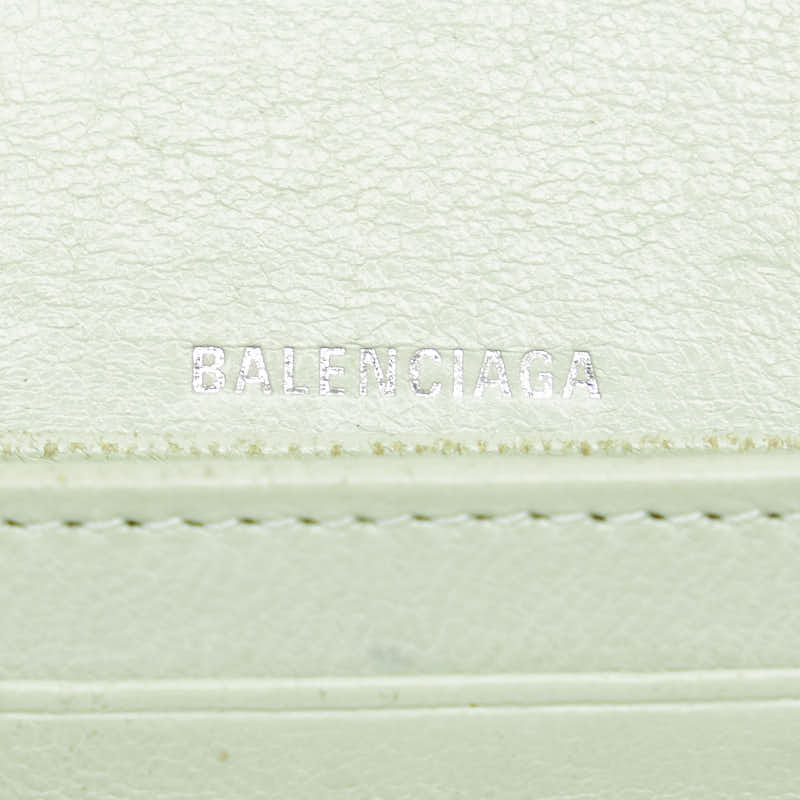 balenciaga Croc Embossed Leather Wallet