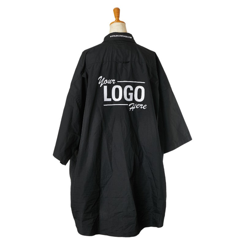 balenciaga Oversized Shirt Polyester Cotton Black