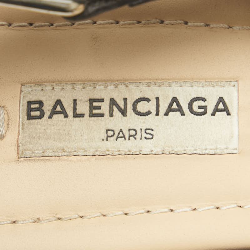 balenciaga Studded Strap Sandals Leather Black