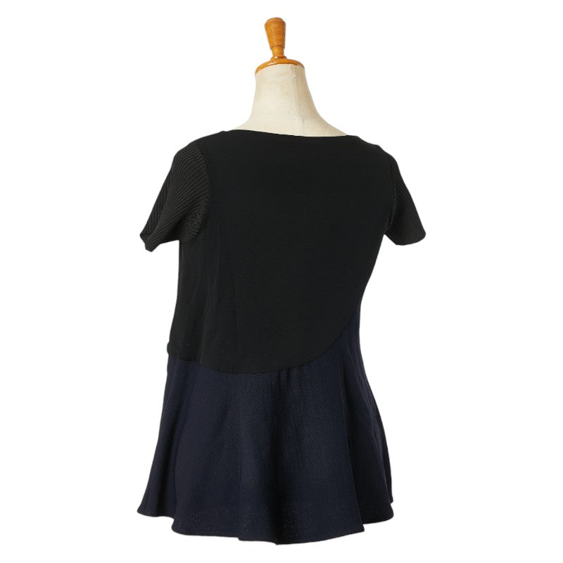 balenciaga Rayon Tunic Dress Black Navy