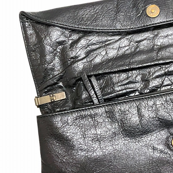 balenciaga Leather Envelope Shoulder Bag 327079