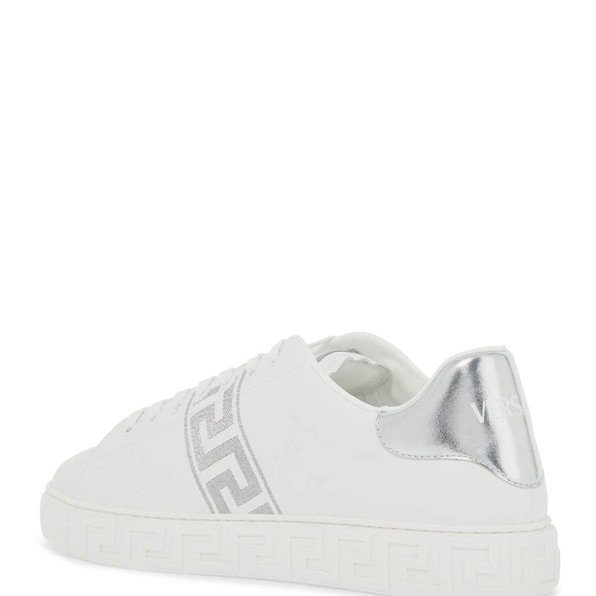 EMBROIDERED GREEK PATTERN SNEAKERS IN
