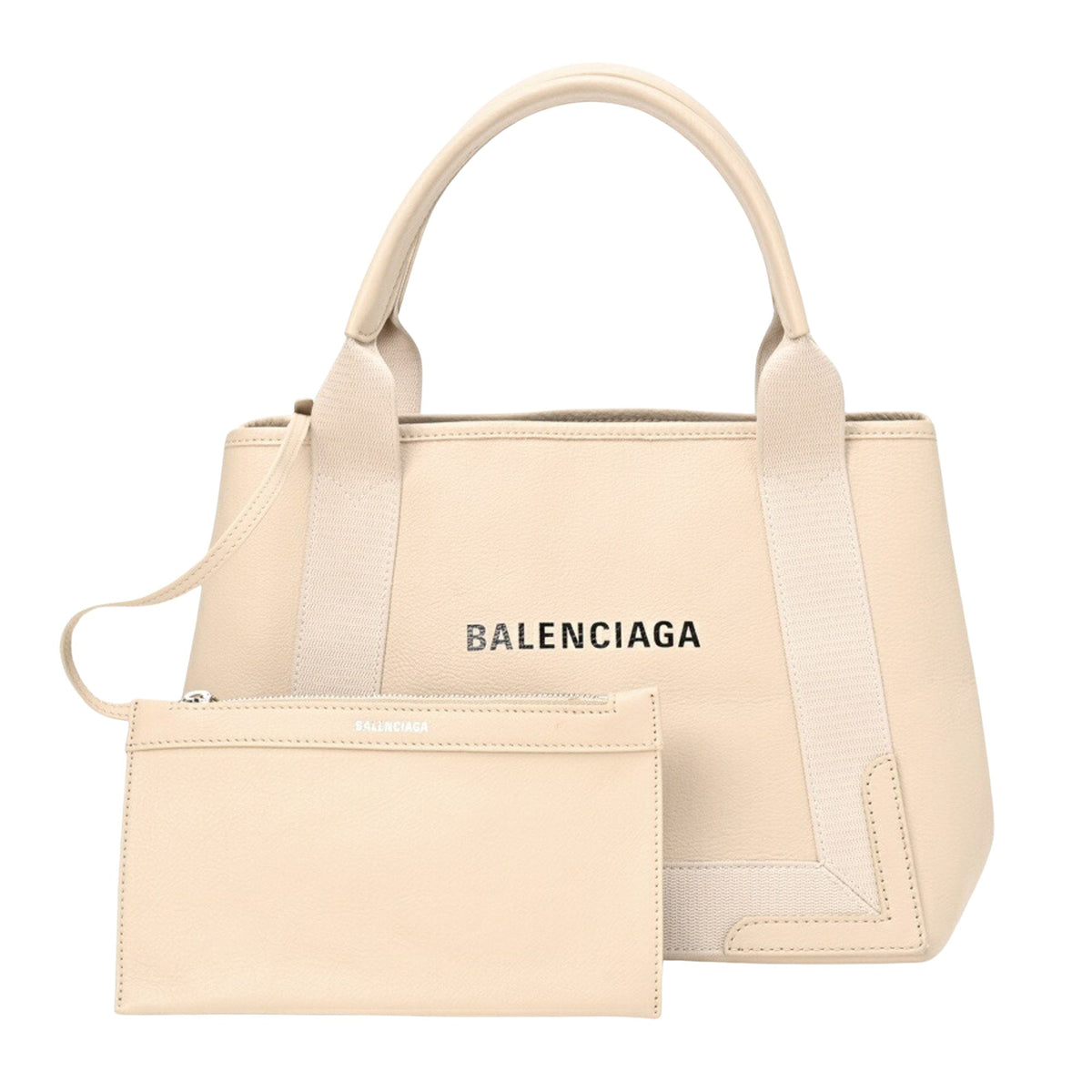 balenciaga Navy Cabas Tote
