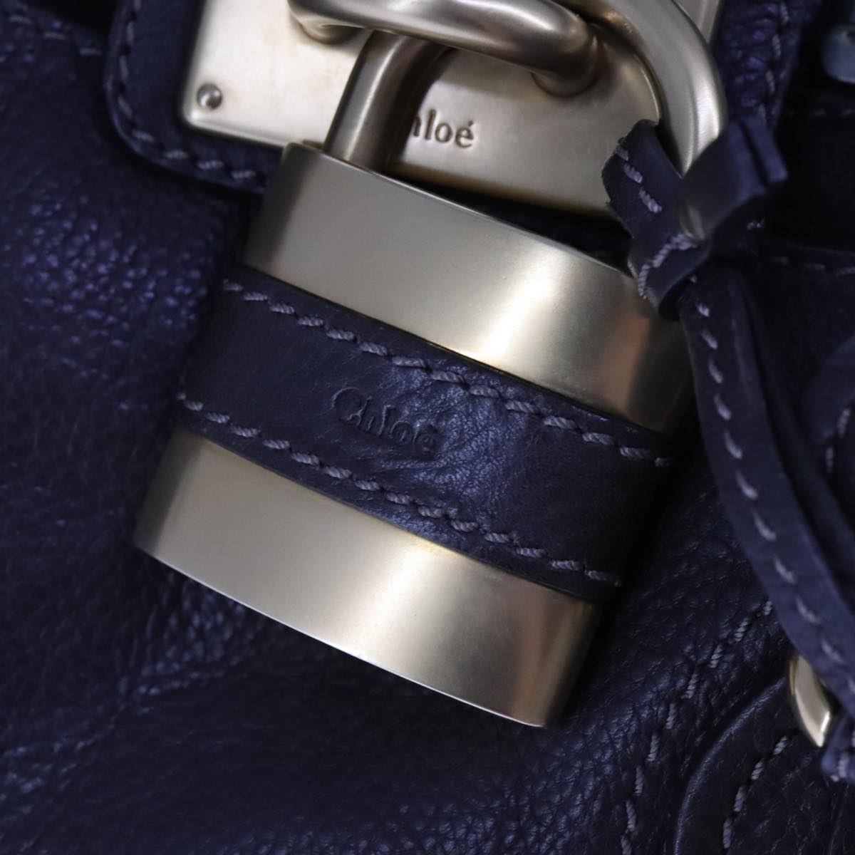 Chloe Paddington Hand Bag Leather Brown 108185