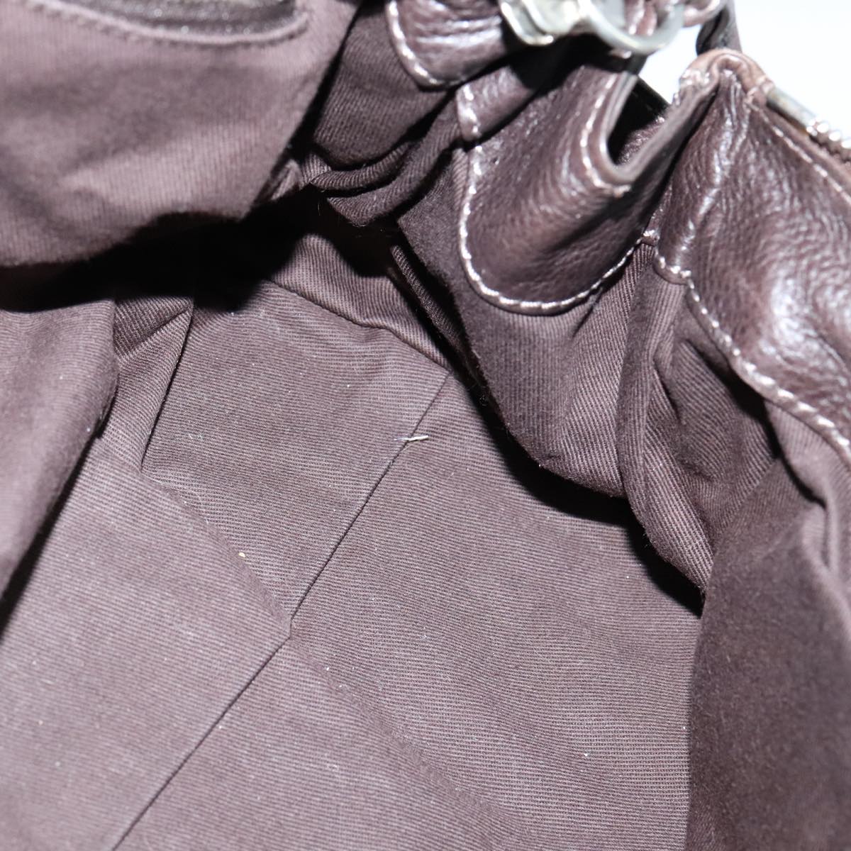 Chloe Paddington Hand Bag Leather Brown 108185
