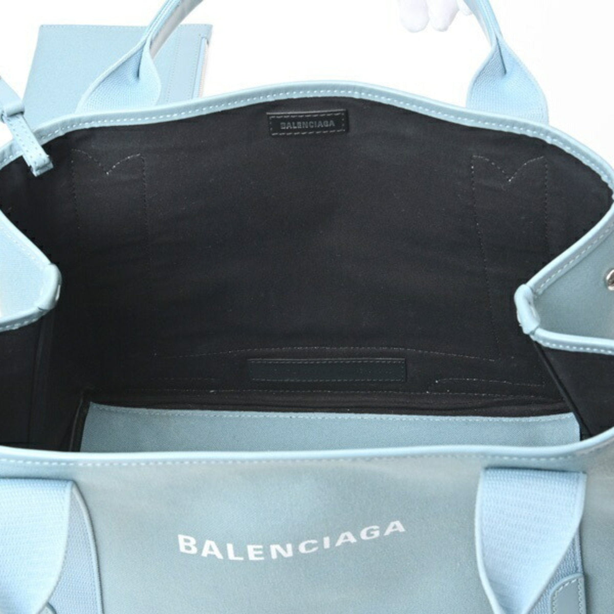 balenciaga Navy Cabas Tote