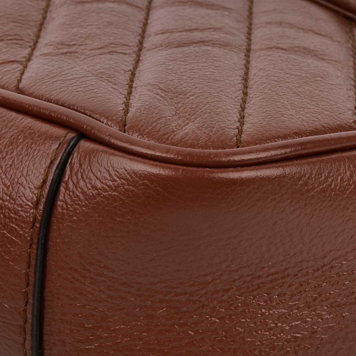 Gucci Mini Marmont Caramel Shoulder Bag.