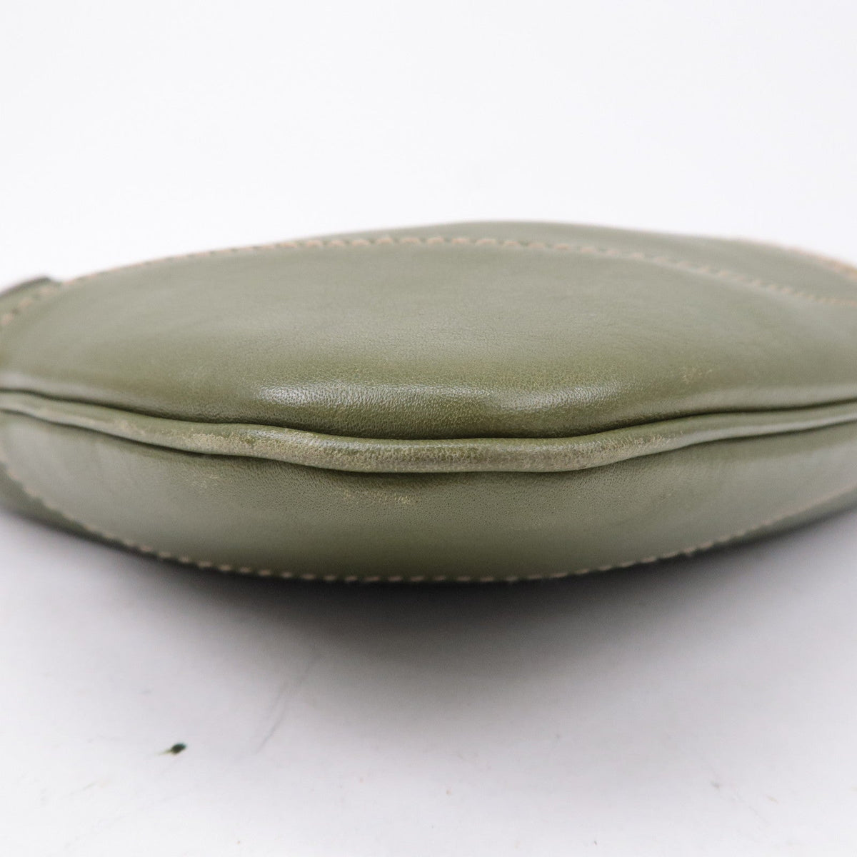 GUCCI Sherry Leather Shoulder Bag Hand Bag Green 153029