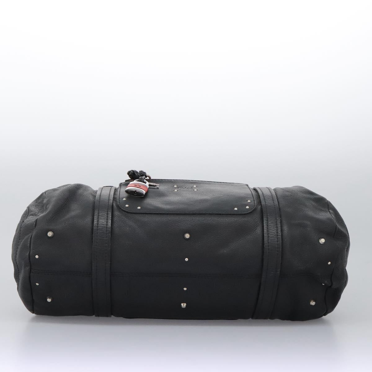 Chloe Hand Bag Leather Black 110305