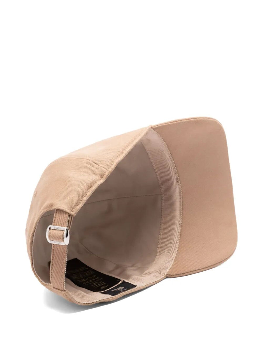 Fendi Men Fendi Roma Embroidery Cotton Baseball Cap