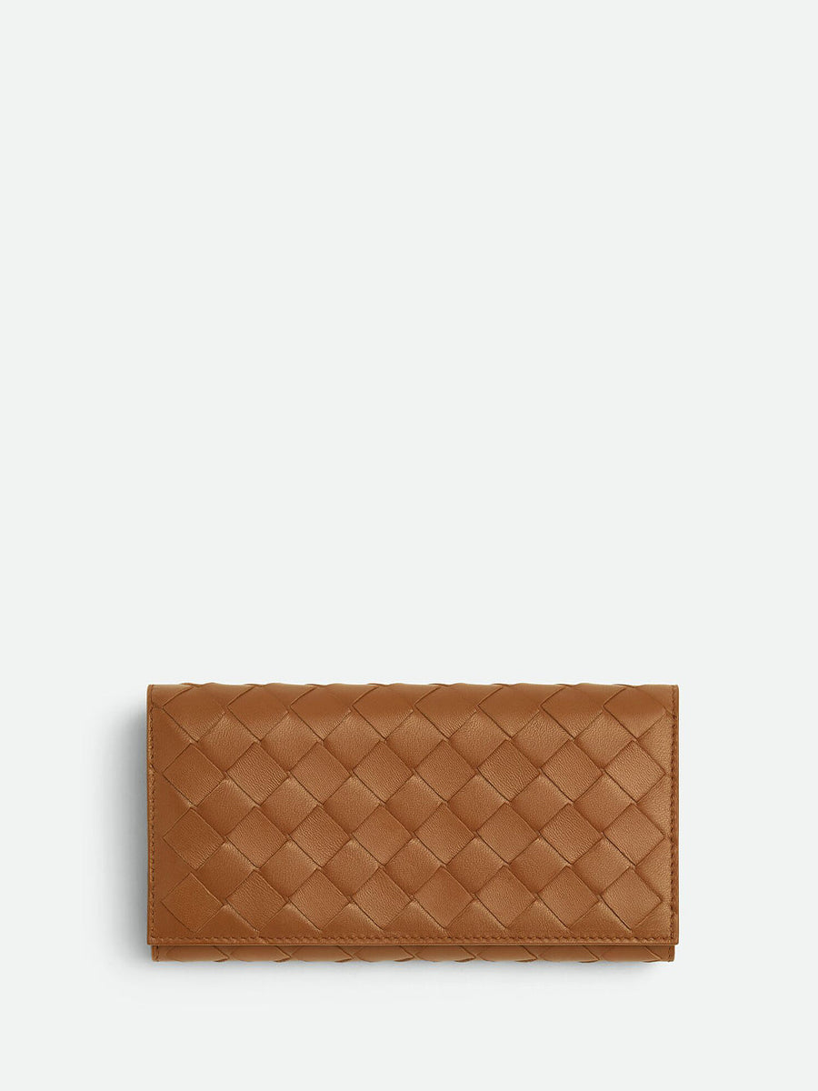 Bottega Veneta Women Portafoglio Intrecciato Con Patta Grande