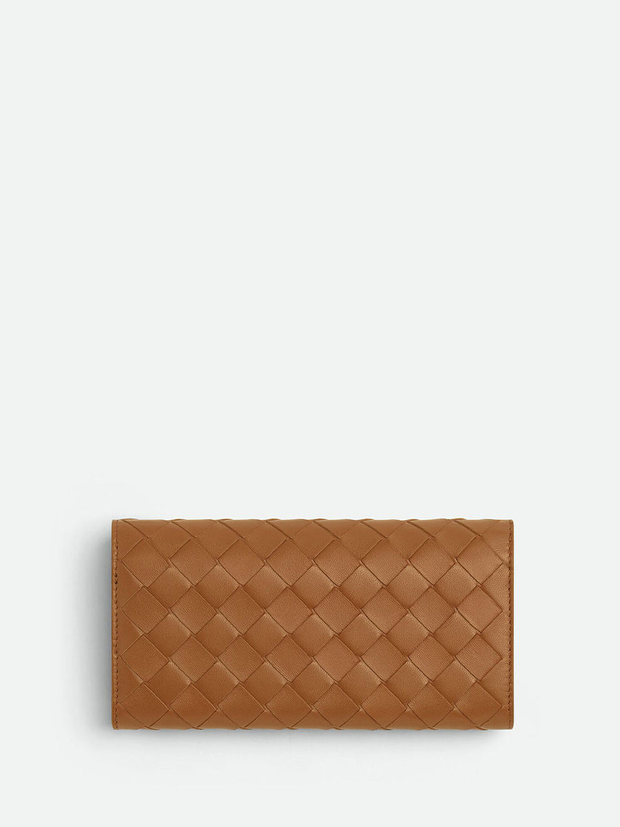 Bottega Veneta Women Portafoglio Intrecciato Con Patta Grande