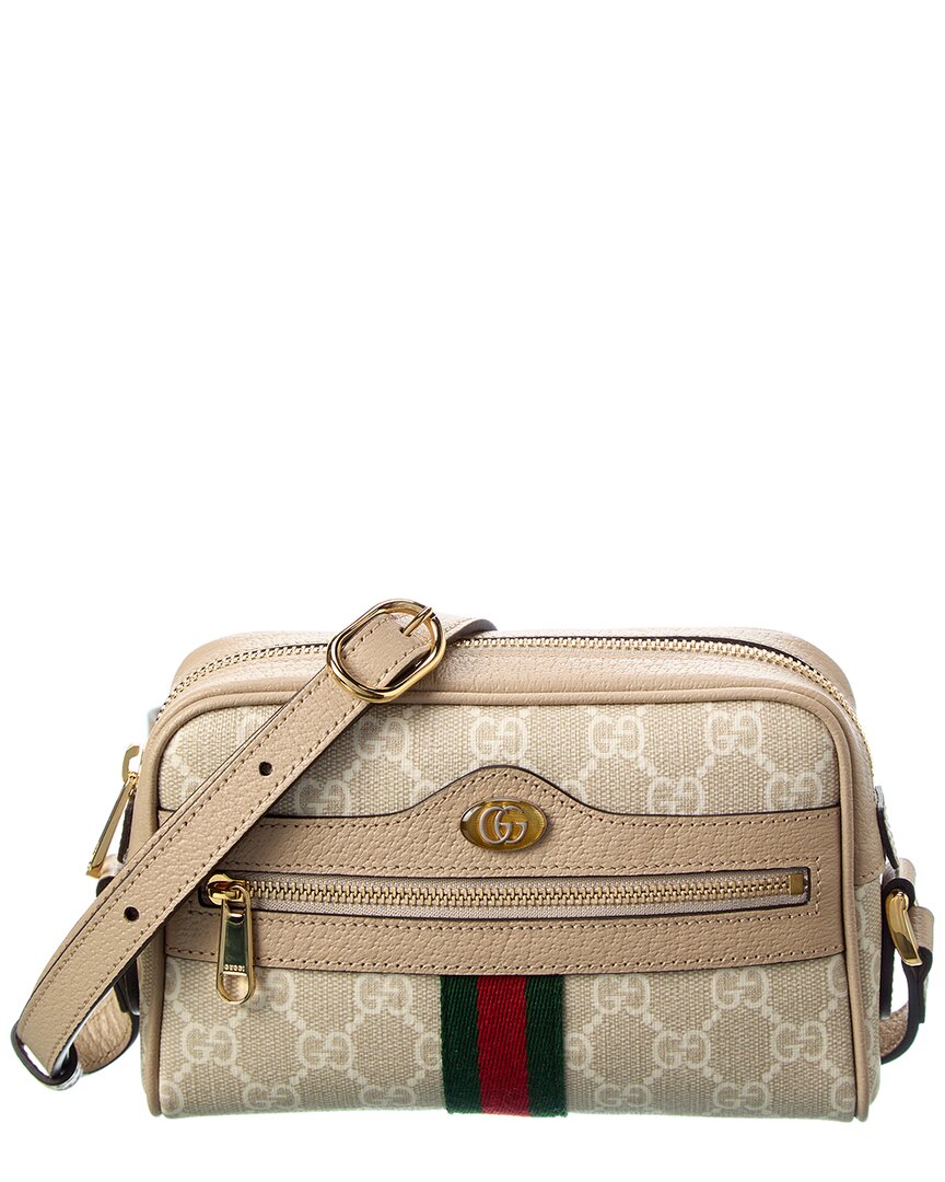 Gucci Ophidia Mini Gg Supreme Canvas & Leather Shoulder Bag