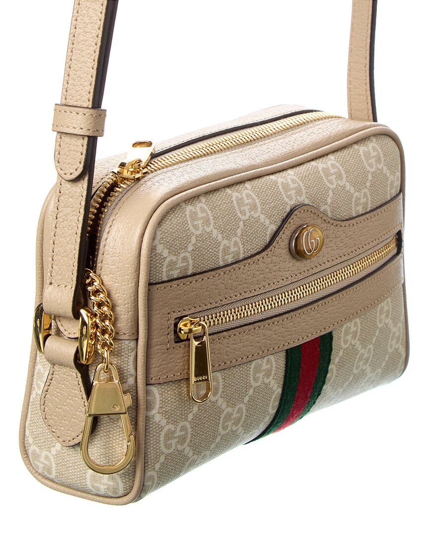 Gucci Ophidia Mini Gg Supreme Canvas & Leather Shoulder Bag
