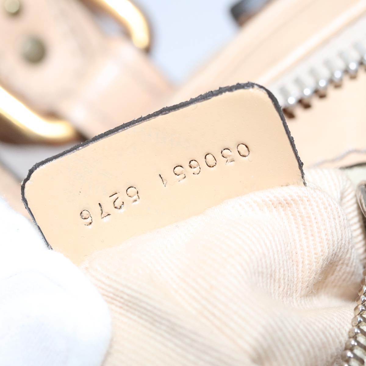 Chloe Paddington Mini Hand Bag Leather Beige Silver 111190