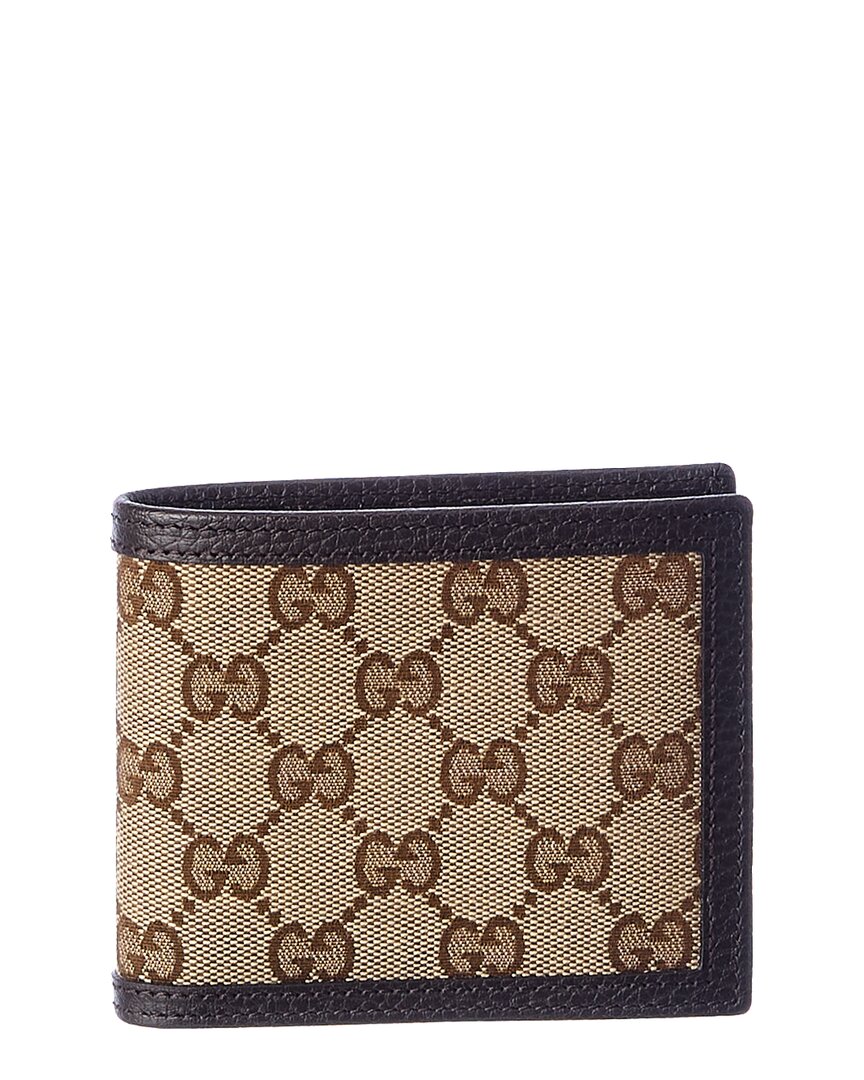 Gucci Original Gg Canvas & Leather Wallet