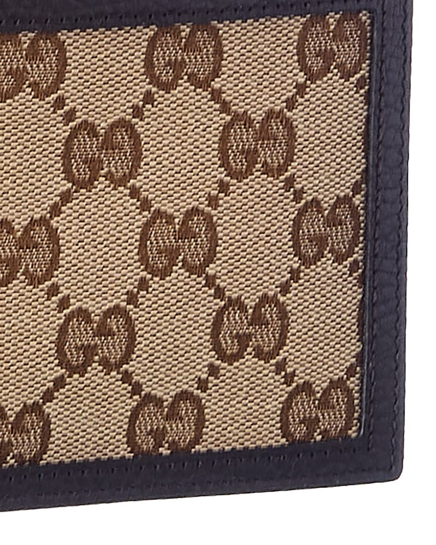 Gucci Original Gg Canvas & Leather Wallet