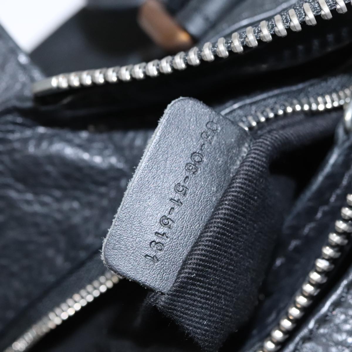 Chloe Paddington Hand Bag Leather Black Silver 112426