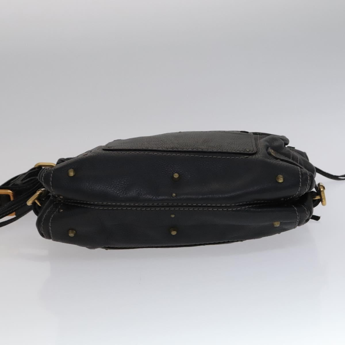 Chloe Paddington Shoulder Bag Leather Black 112596
