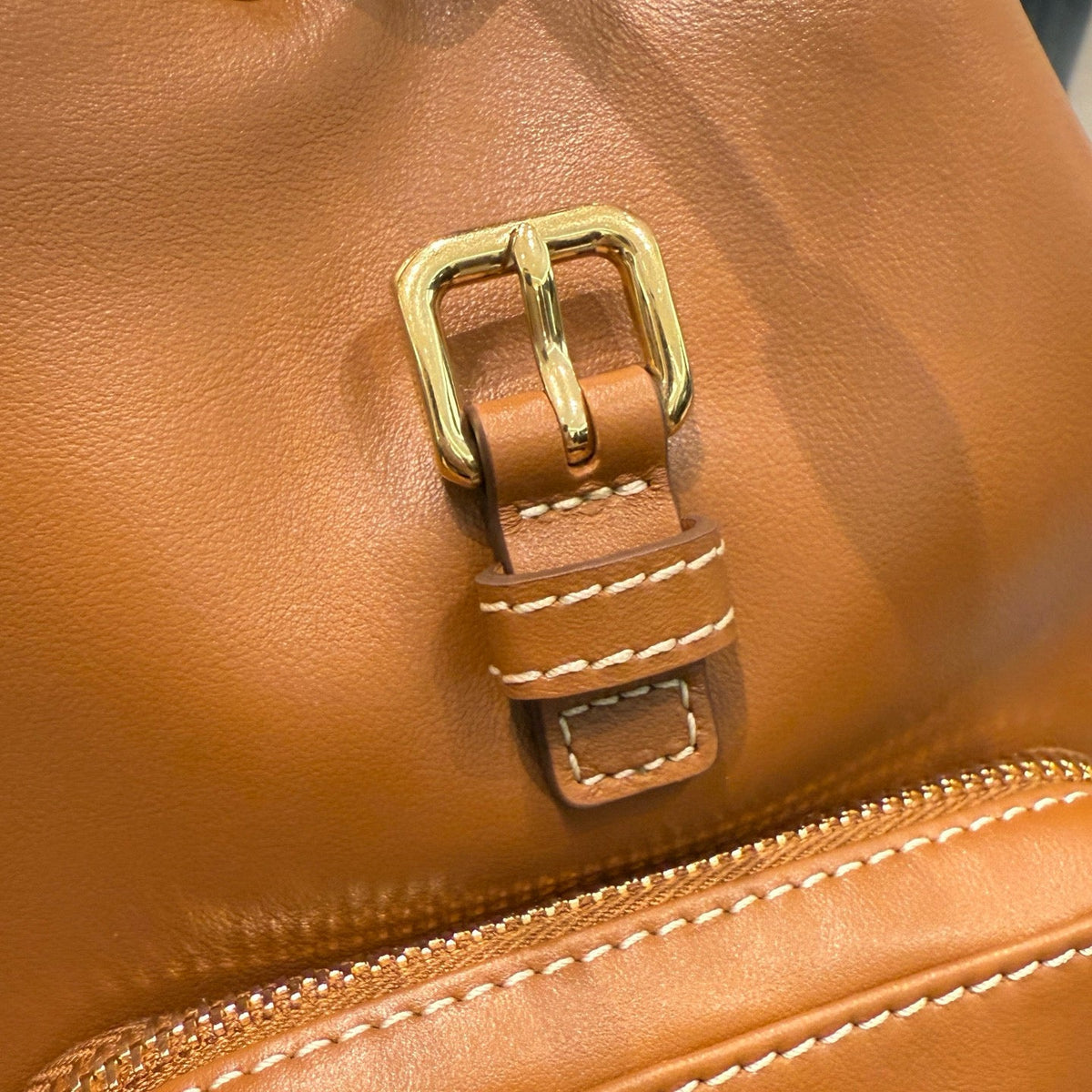 MIU M LEATHER BACKPACK