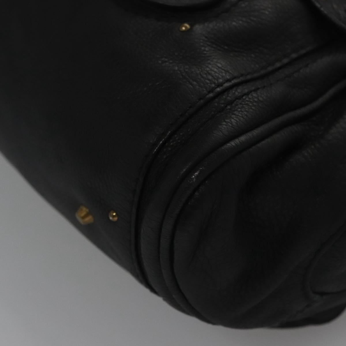 Chloe Paddington Hand Bag Leather Black 113639